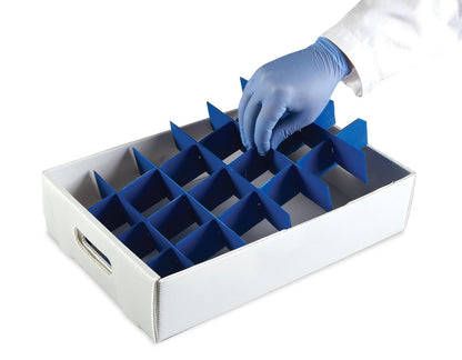 Droplet™ Sample Storage Tray - Corrugated Polypropylene - Heathrow Scientific (120375) — view 2