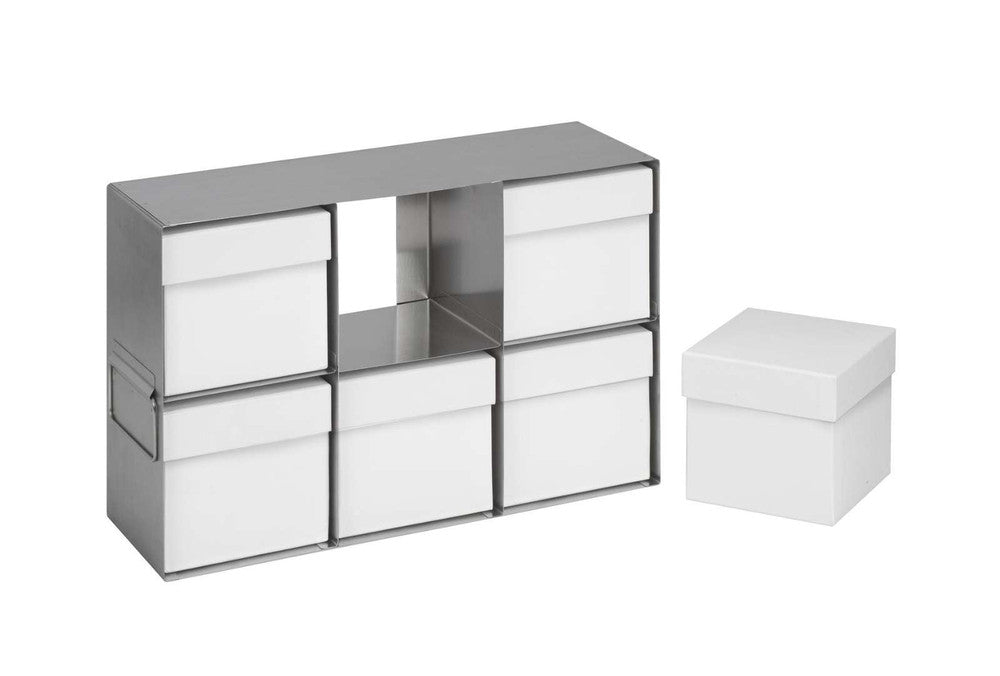 Heathrow Scientific 2×3 Upright Freezer Rack 5" (130mm) - HS28622 | Stainless Steel, 6-Place — view 3