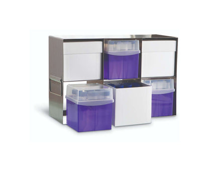 Heathrow Scientific 2×3 Upright Freezer Rack 5" (130mm) - HS28622 | Stainless Steel, 6-Place — view 5