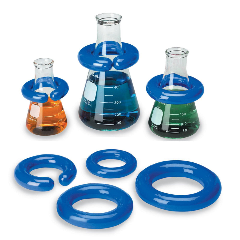 Vinyl-Coated Lead Flask Rings - C-Shape & Circular - 1 Each - Heathrow Scientific — view 2