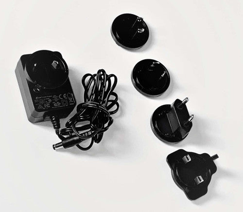 Heathrow Scientific Digital Vortexer power adapter with interchangeable plugs