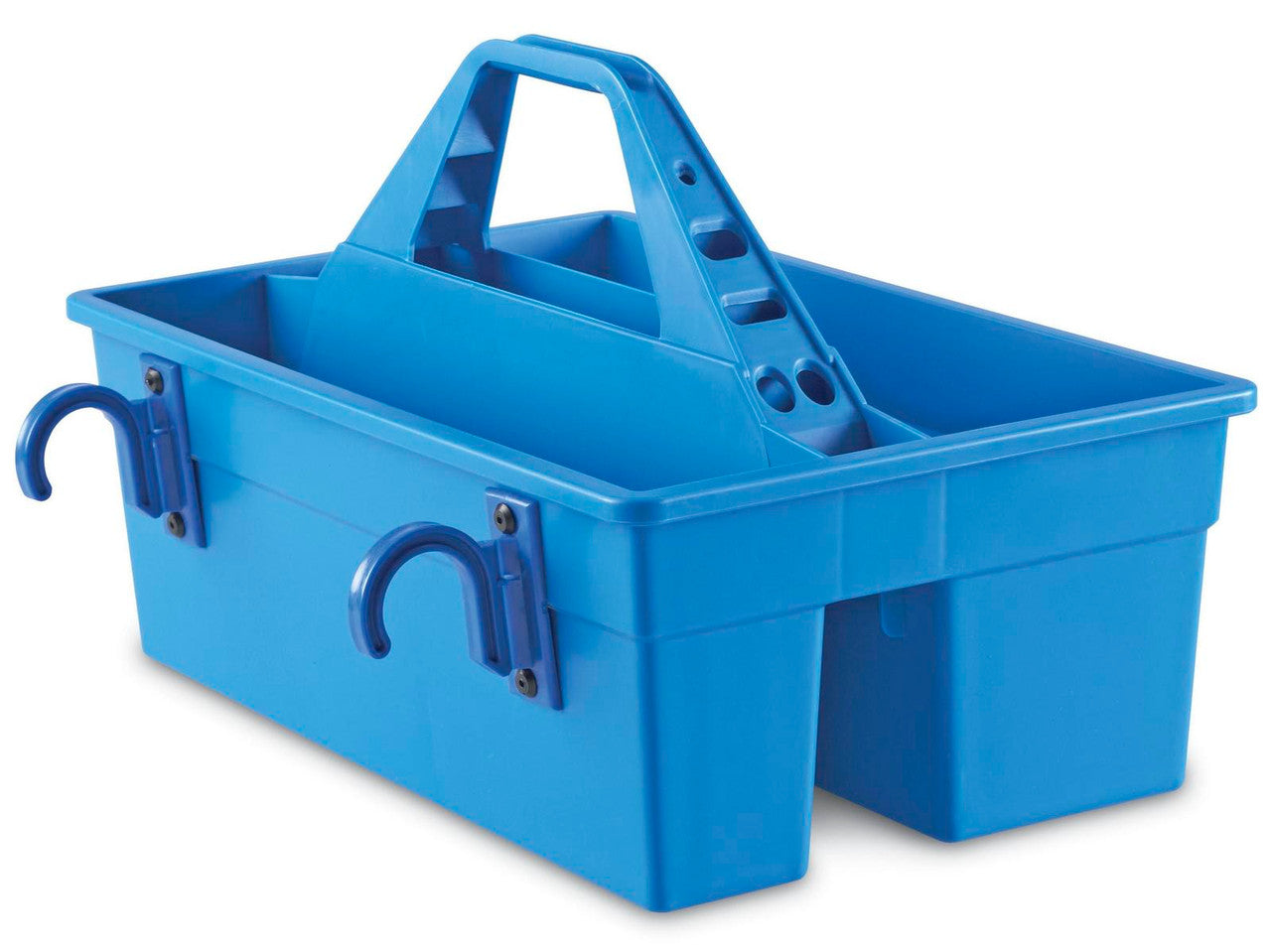 Heathrow Scientific 120021 ToteMax Blood Collection Tray Blue HDPE Bed Rail Hooks Phlebotomy