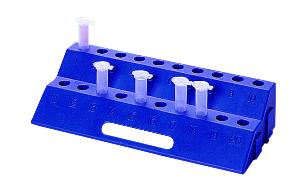 Heathrow Scientific Bi-Level Microtube Rack - HS4284A - 20-Place, Interlocking, Pack of 6 — view 2