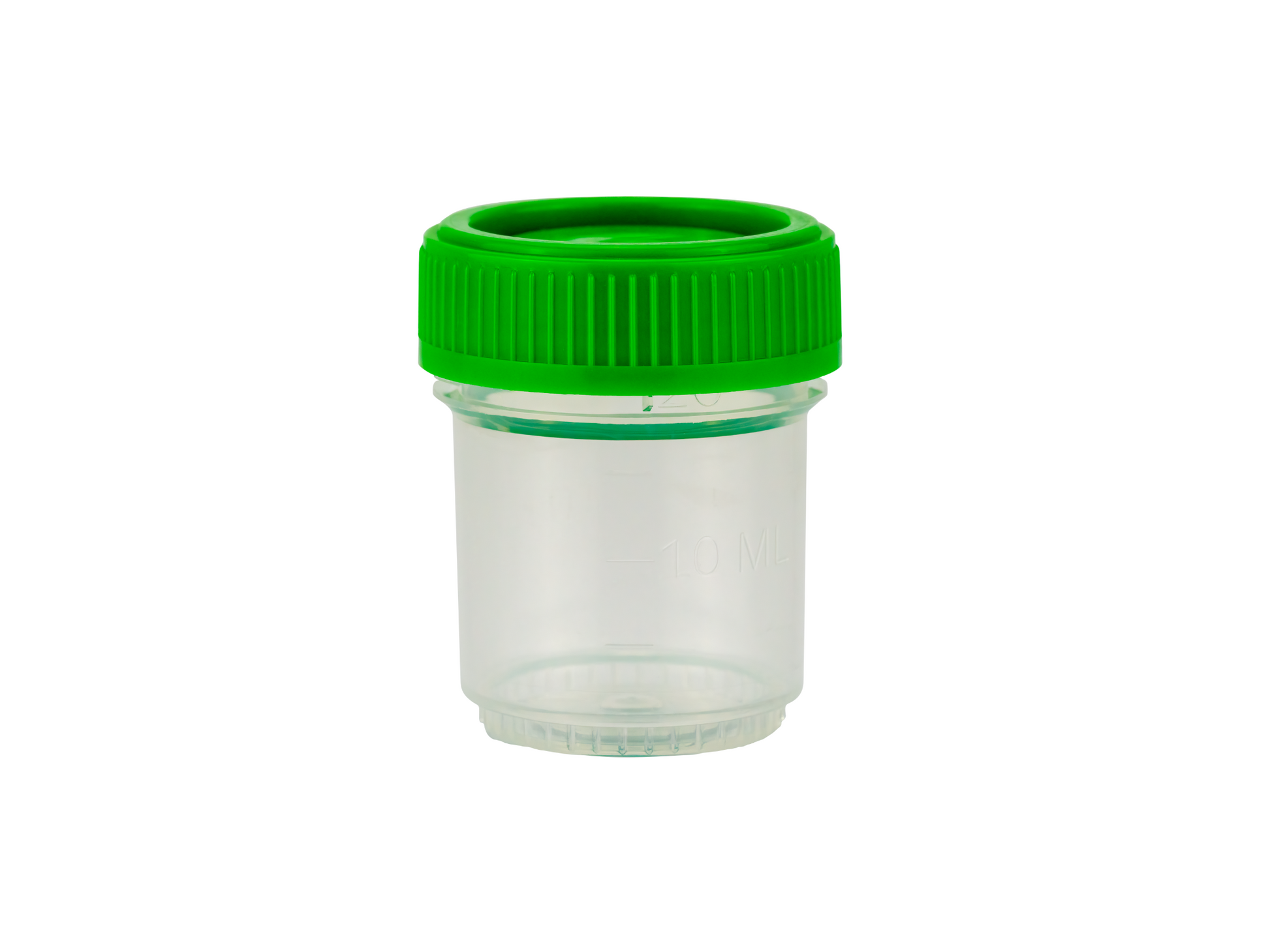 Caplugs® Evergreen 240-7020-G80 — Histo-Click™ 20 mL Click-Top Specimen Containers with Green Caps, Non-Sterile, P