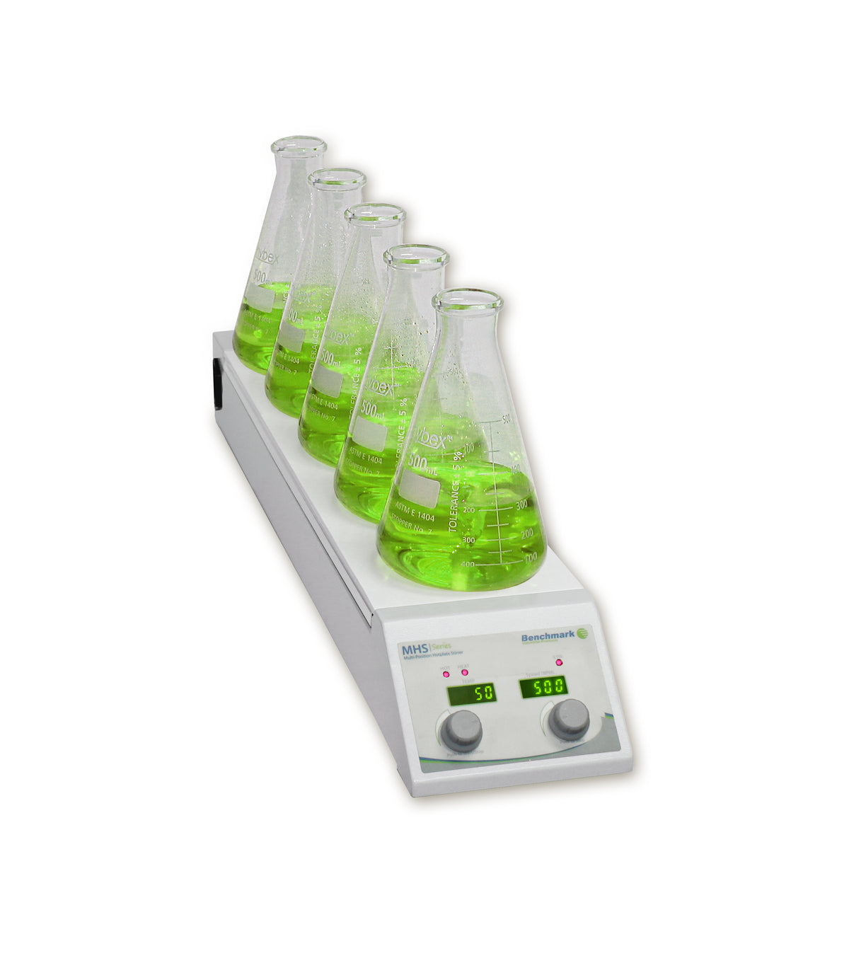 Benchmark Scientific MHS-5 5-Position Hotplate Stirrer IPS7000-5