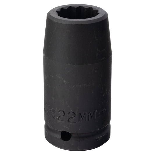 Proto Socket Impact 3/4 Drive 22Mm 12-Point Deep J07522MLT