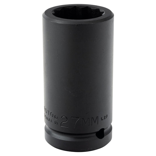 Proto Socket Impact 3/4 Drive 27Mm 12-Point Deep J07527MLT