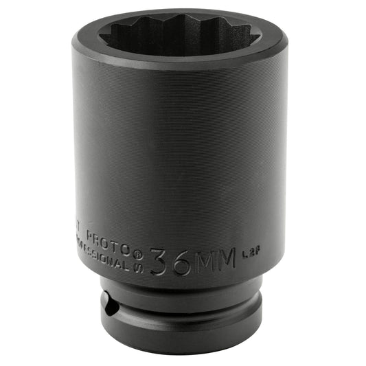 Proto Socket Impact 3/4 Drive 36Mm 12-Point Deep J07536MLT