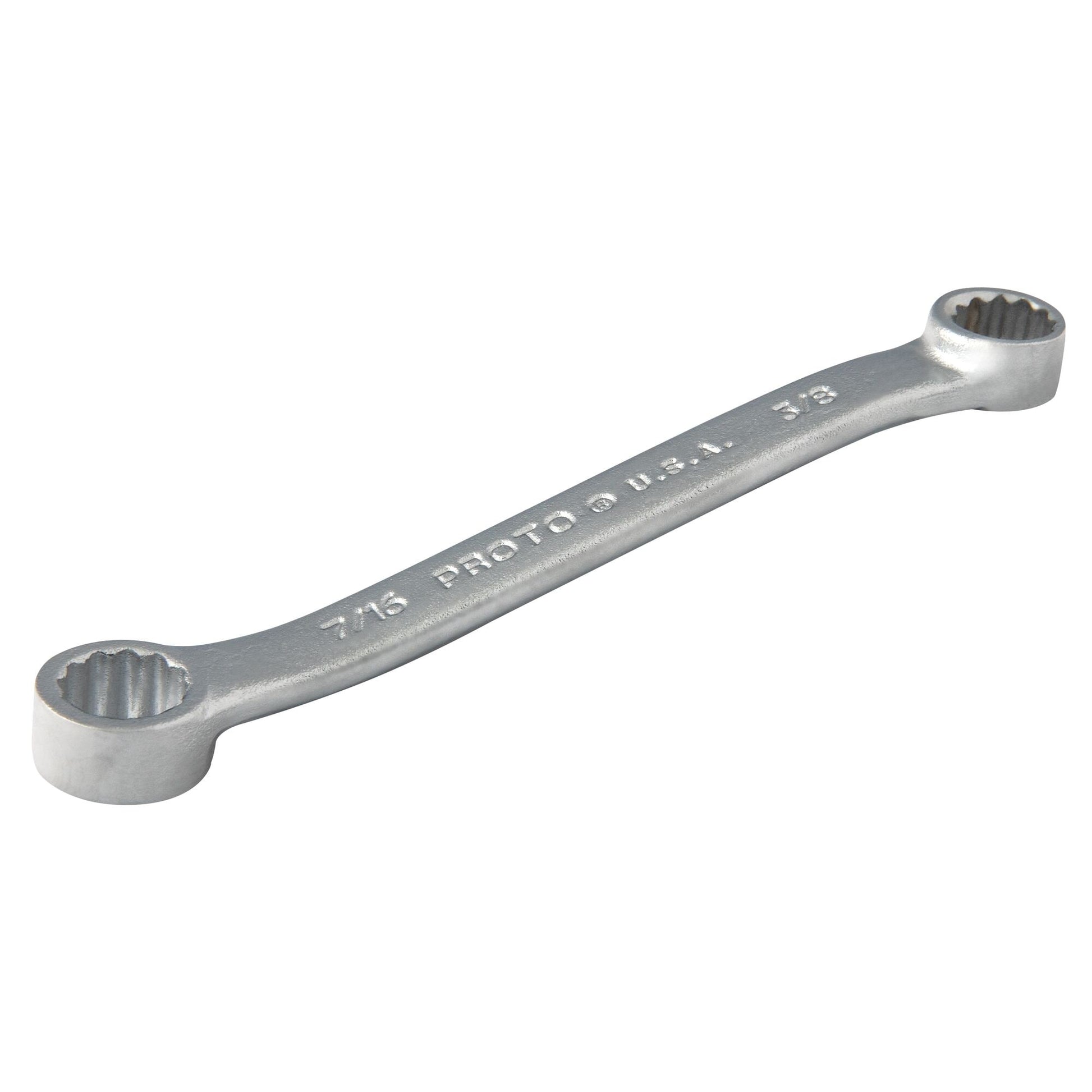 Proto J1122 — 3/8 in. x 7/16 in. 12-Point Short Satin Double Box Wrench J1122