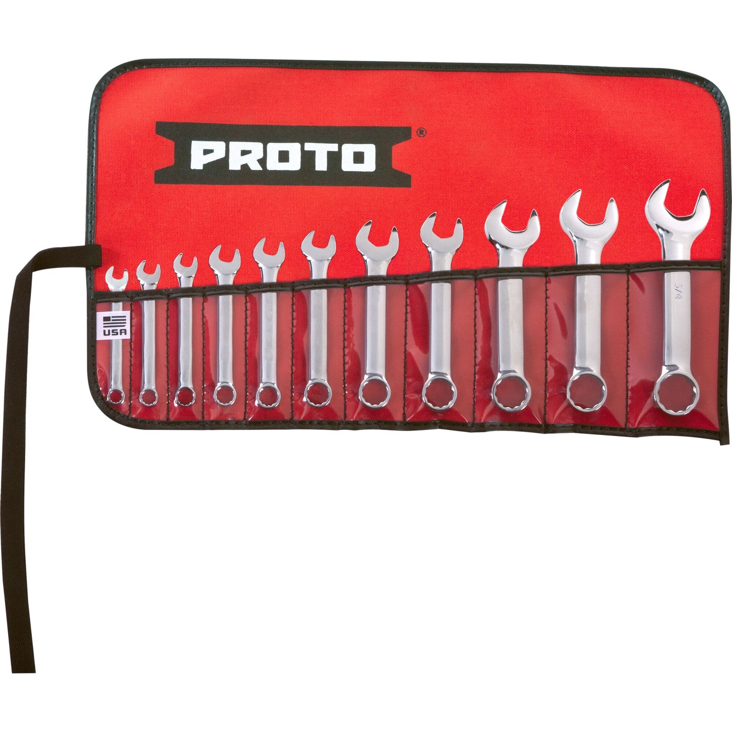 Proto J1200ES-11 — 12-Point Full Polish Short Combination Wrench Set (11 pc.) J1200ES-11