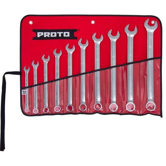 Proto J1200GHASDT500 — 6-Point Full Polish Combination ASD Wrench Set (10 pc.) J1200GHASDT500