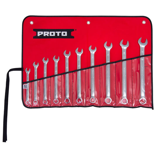 Proto J1200MHASDT500 — 6-Point Full Polish Metric Combination ASD Wrench Set (10 pc.) J1200MHASDT500
