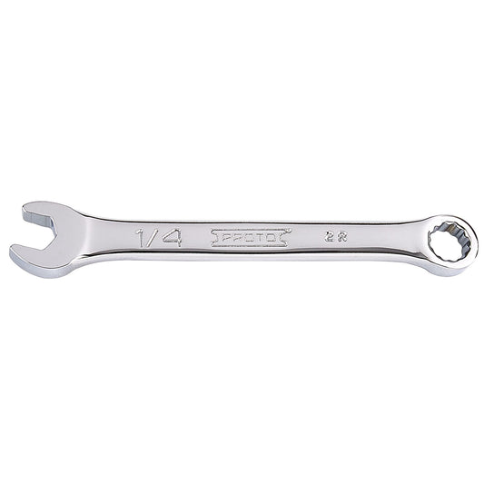 Proto J1208ES — 1/4 in. Full Polish 12-Point Short Combination Wrench J1208ES