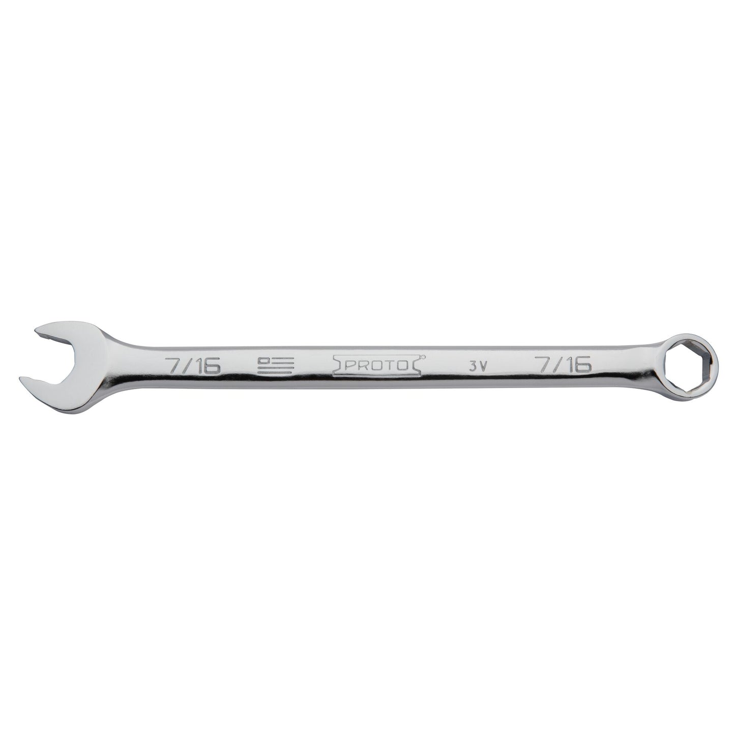 Proto 7/16In 6-Point Full Polish Combination Wrench J1214H-T500