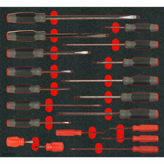 Proto Velocity Duratek Screwdriver Set With Foam (19 pc.) J1219RCFKV