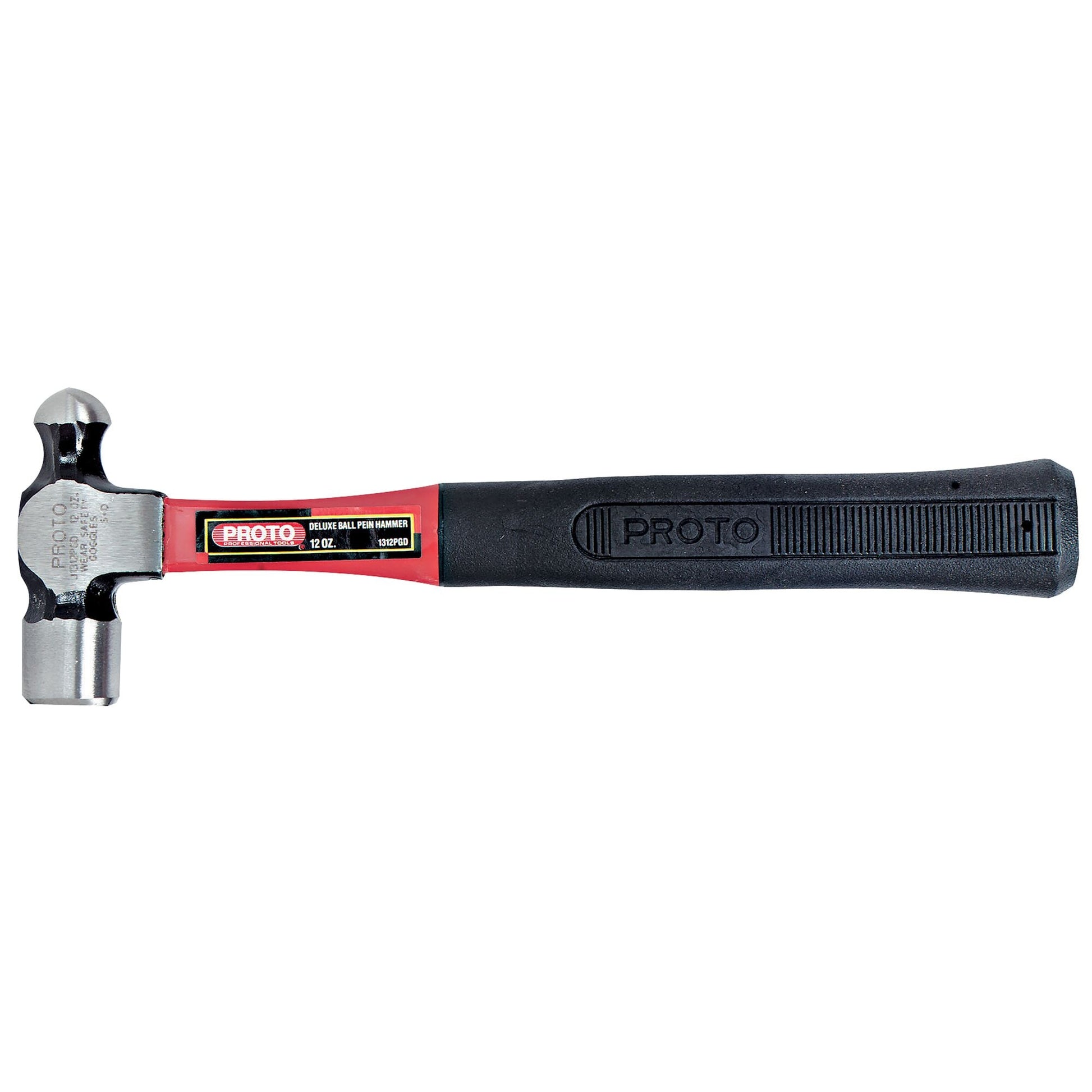Proto J1312PGD — 12 oz. Ball Pein Hammer With Industrial Fiberglass Handle J1312PGD