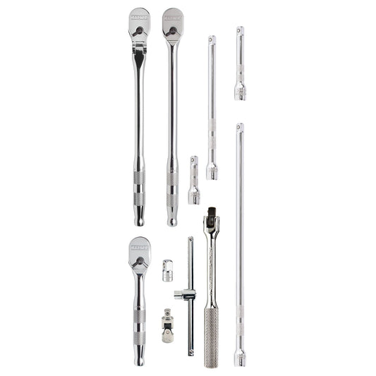 Proto J47000S — 1/4 in. Drive Tools & Accessories Set With Full Polish Precision 90 Ratchet (11 pc.) J47000S