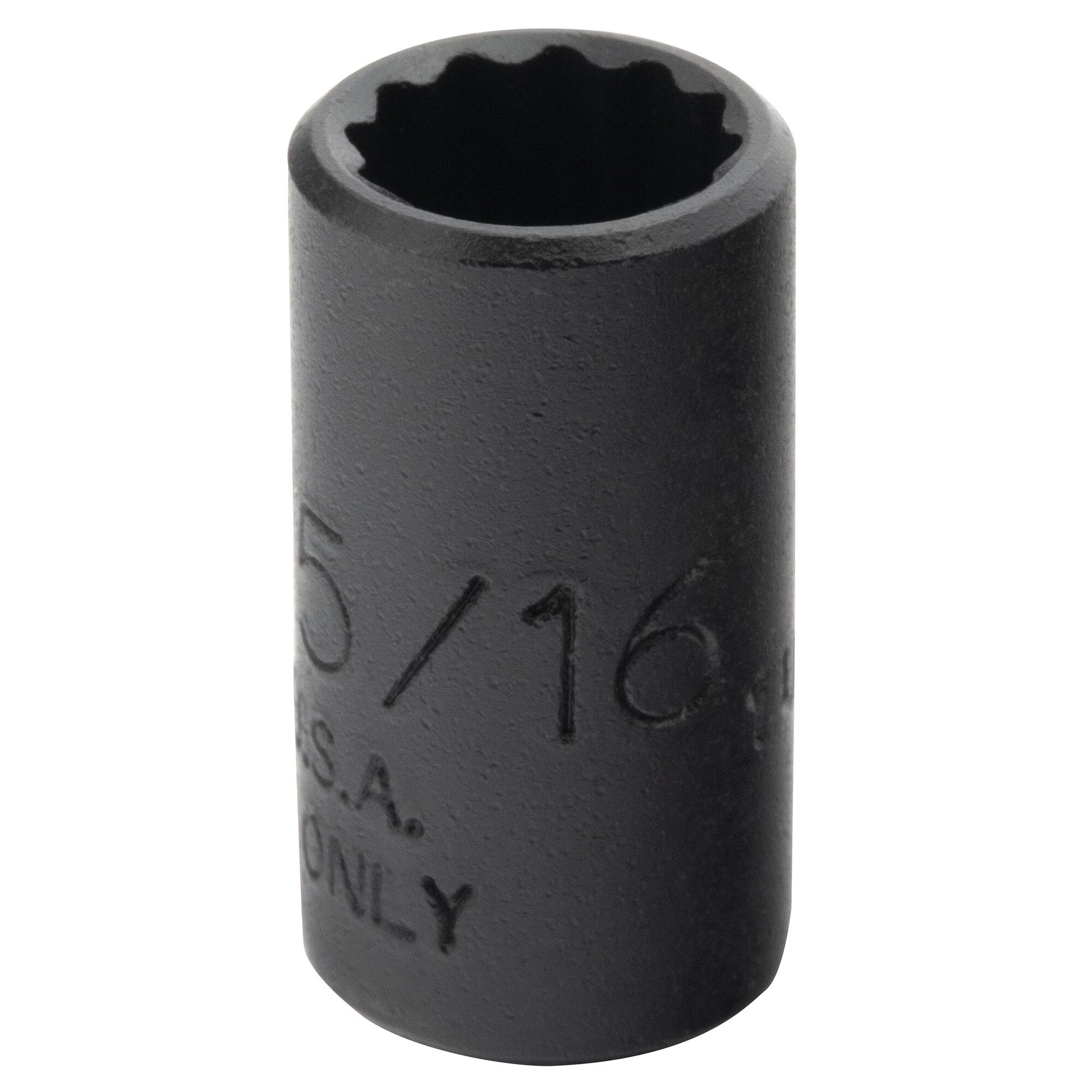 Proto Socket 1/4 Drive 5/16 12Pt Black J4710TB