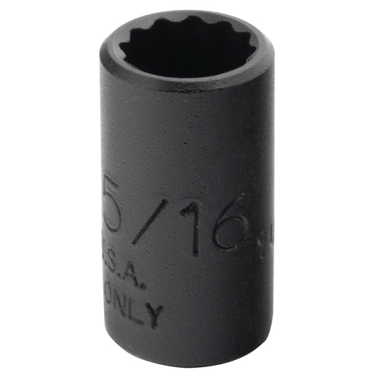 Proto Socket 1/4 Drive 5/16 12Pt Black J4710TB