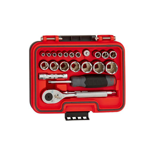 Proto J47122S — 1/4 in. and 3/8 in. Drive 6-Point Socket Set (22 pc.) J47122S
