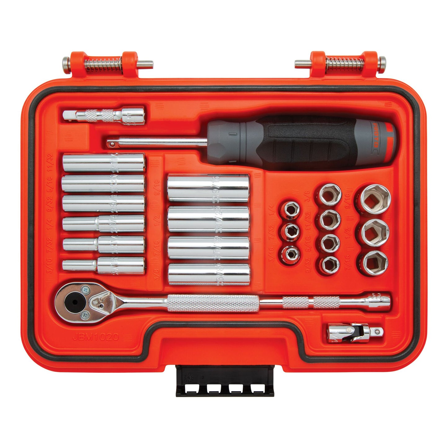 Proto 1/4 in. Drive 6-Point Combination Socket Set (25 pc.) J47125S