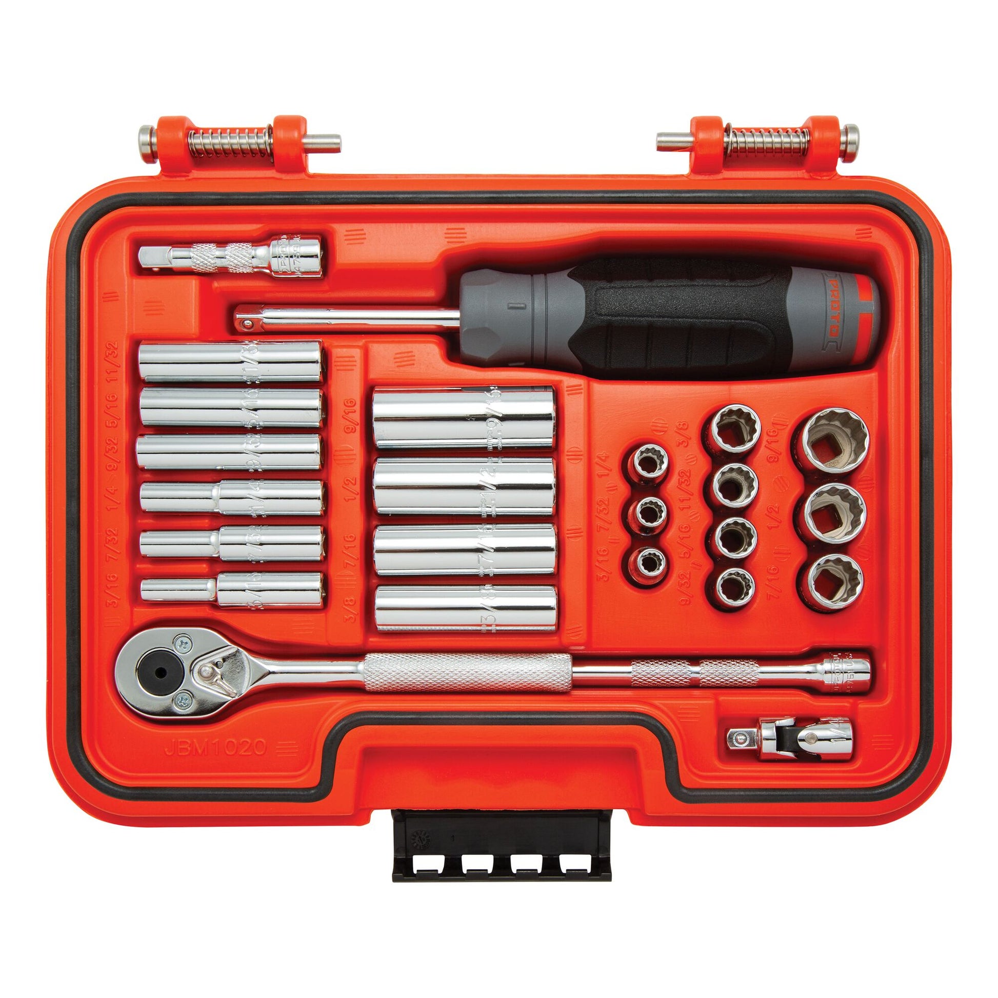 Proto 1/4 in. Drive 12-Point Combination Socket Set (25 pc.) J47125T