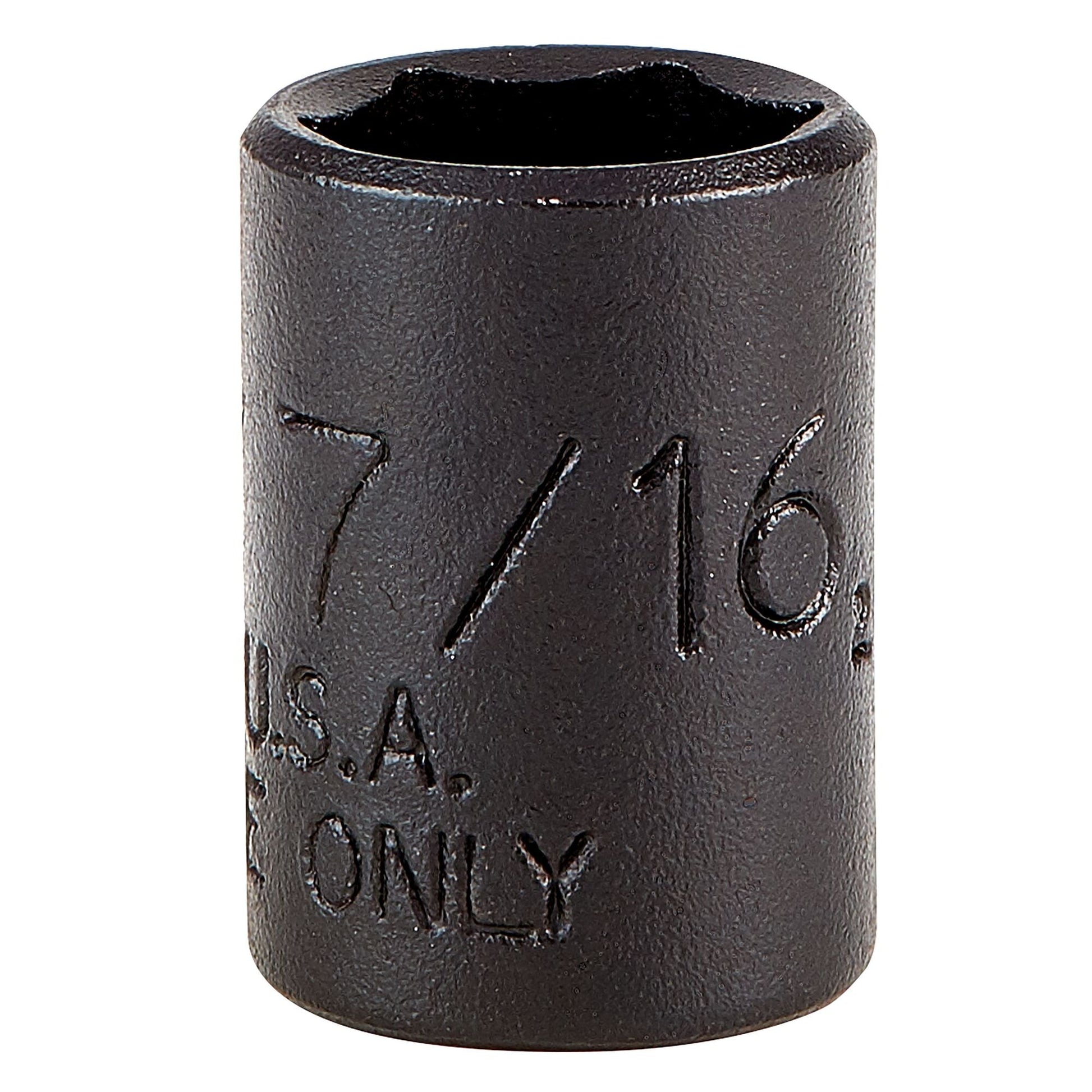 Proto Socket 1/4 Drive 7/16 6Pt Black J4714B