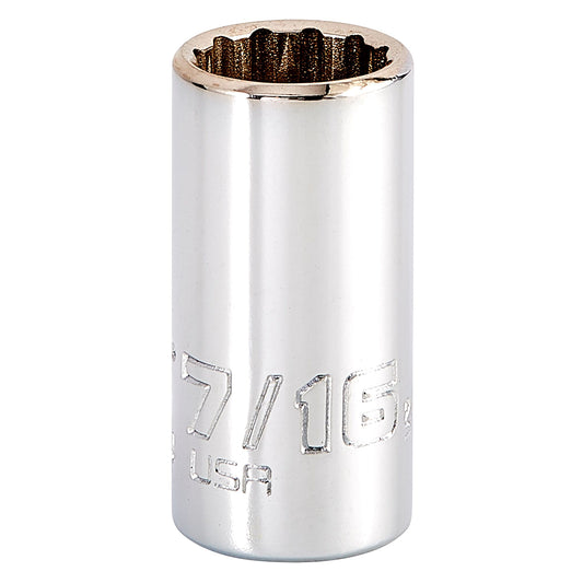 Proto Socket 1/4 Drive 7/16 12-Point Intm J4714N