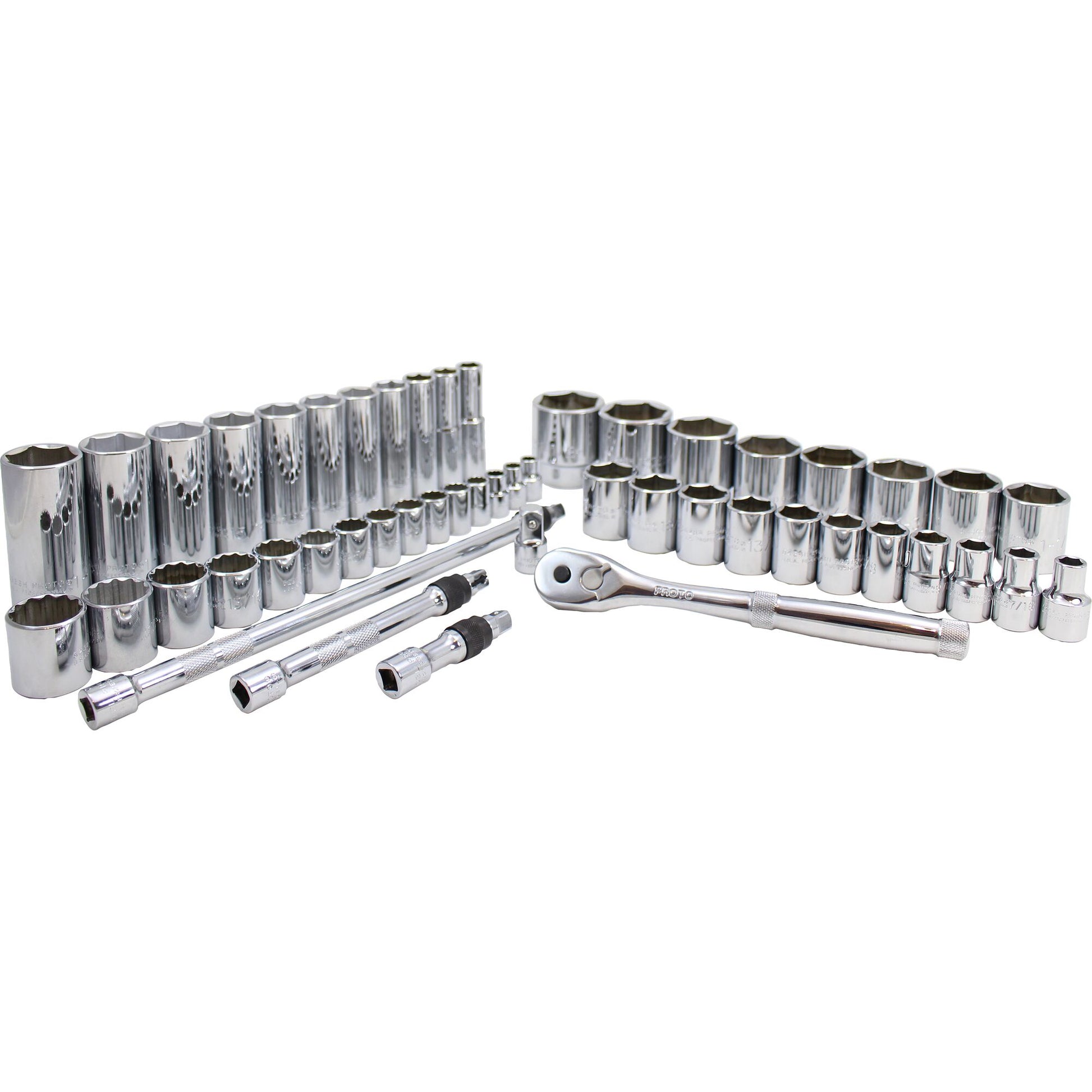 Proto J47219 — 3/8 in. & 1/2 in. Drive 6-12-Point Combination Socket Set (50 pc.) J47219