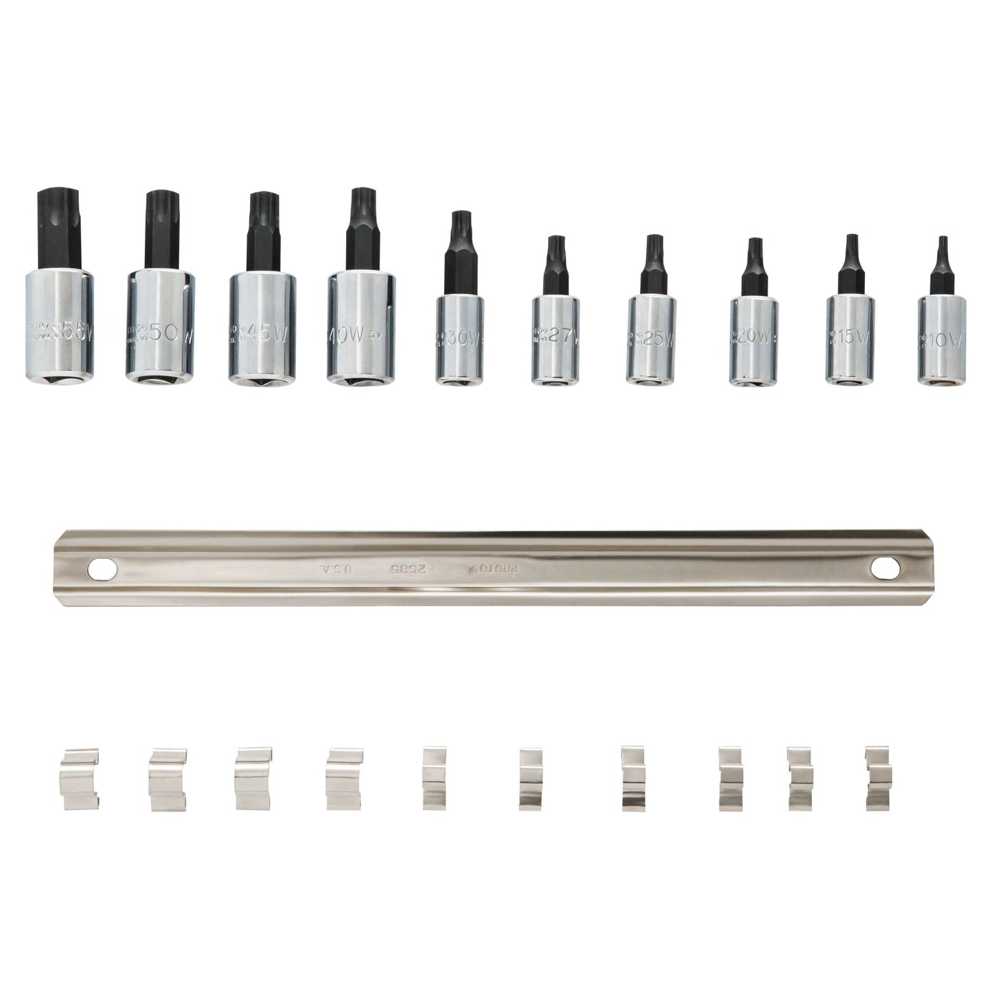 Proto J4740C — 1/4 in. & 3/8 in. Drive Torx® Bit Set (10 pc.) J4740C