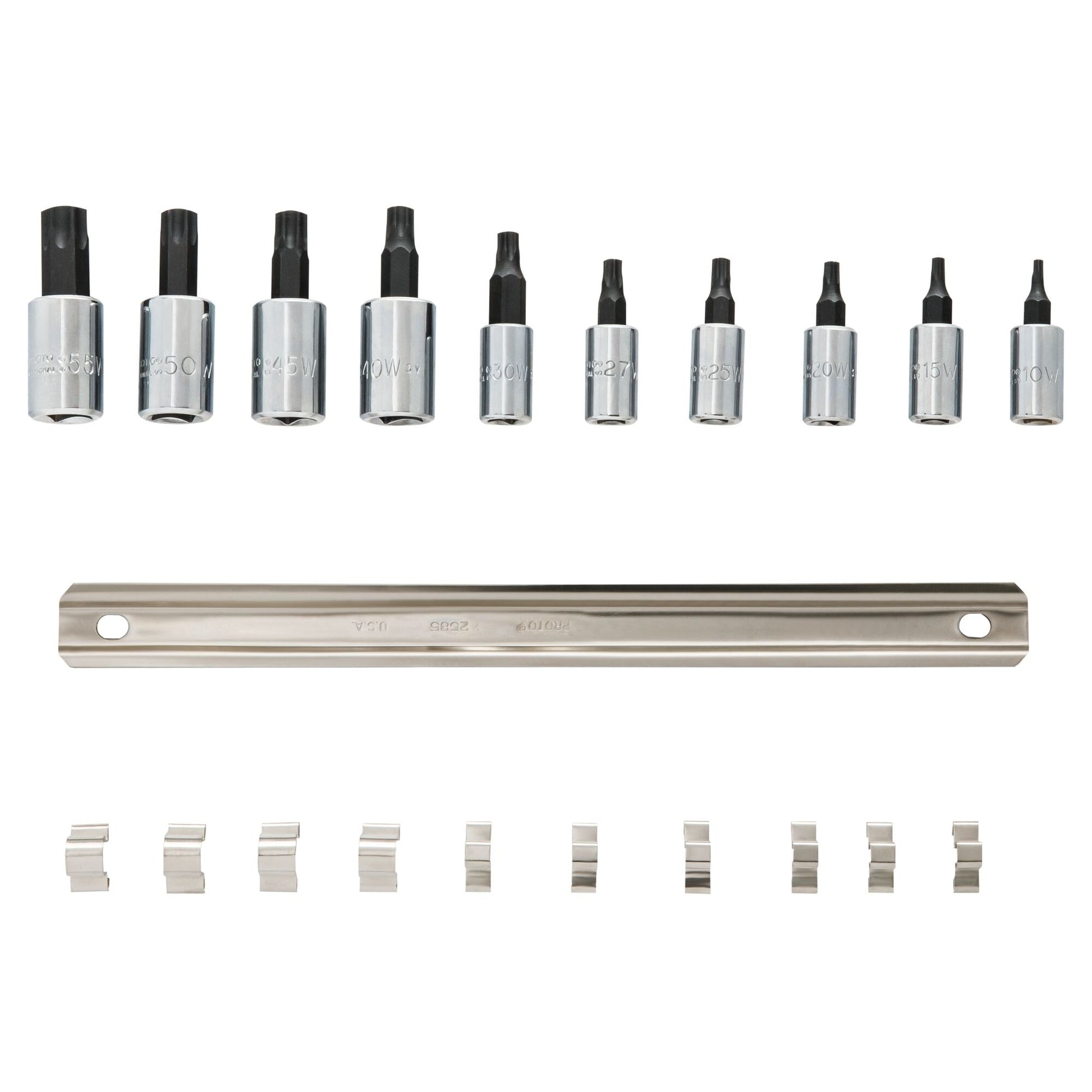 Proto J4740C — 1/4 in. & 3/8 in. Drive Torx® Bit Set (10 pc.) J4740C