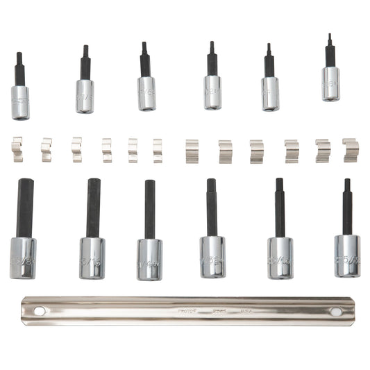 Proto J4770-12 — 1/4 in. & 3/8 in. Drive Hex Bit Set (12 pc.) J4770-12