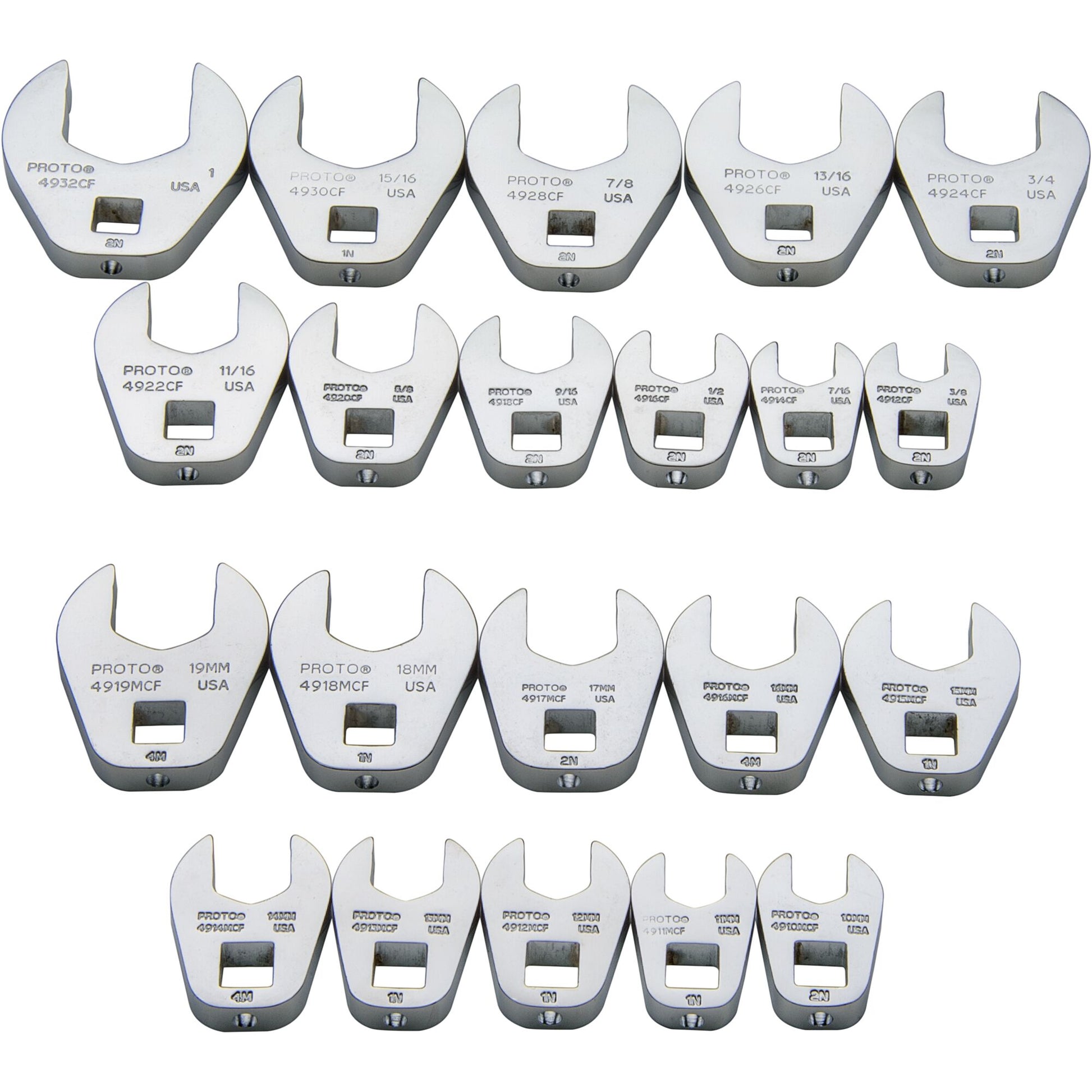 Proto 20-Piece Crowfoot Set J49000