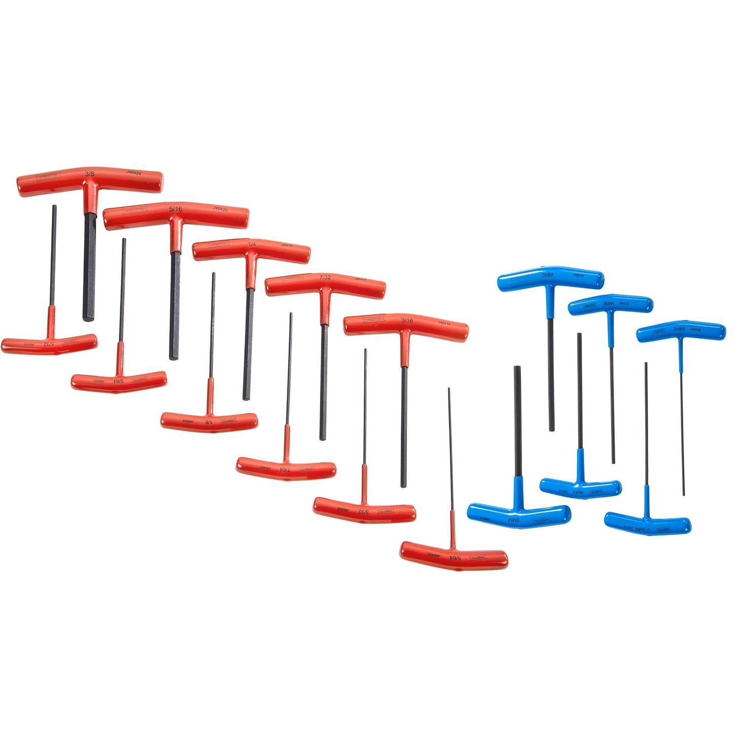 Proto J4970S — Velocity T-Handle Hex Key Set (17 pc.) J4970S