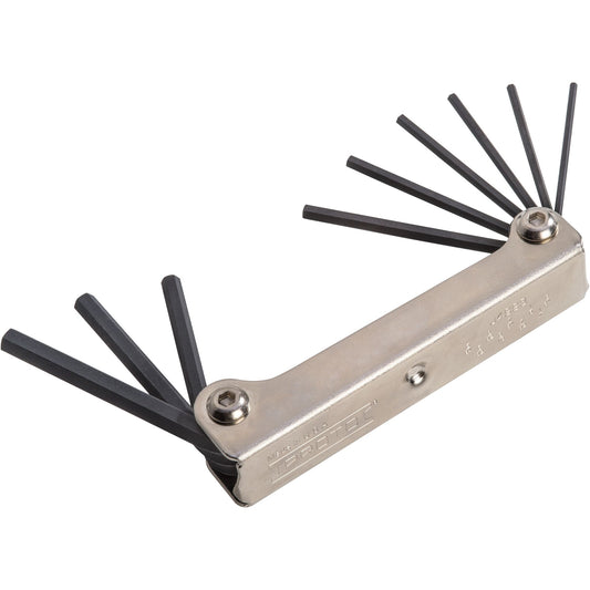 Proto J4993 — 5/64 in. - 1/4 in. Folding Hex Key Set (9 pc.) J4993
