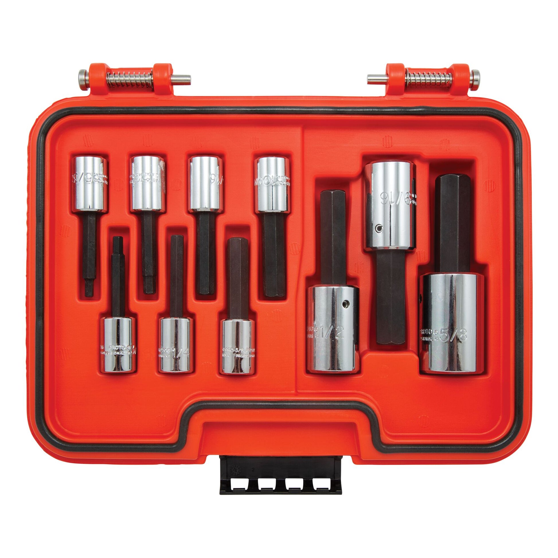 Proto 3/8 in. & 1/2 in. Drive Hex Bit Set (10 pc.) J52110H