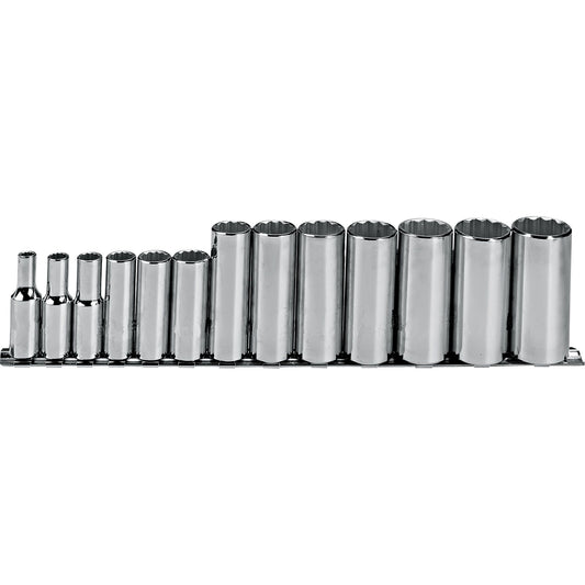 Proto J52112 — 3/8 in. Drive 12-Point Deep Socket Set (13 pc.) J52112