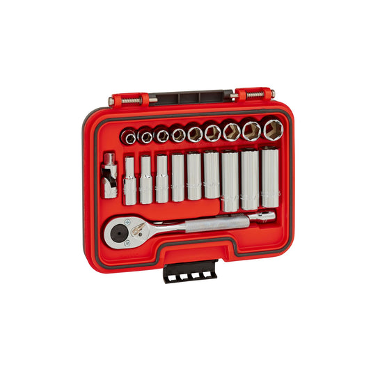 Proto 3/8 in. Drive 6-Point Socket Set (21 pc.) J52121S
