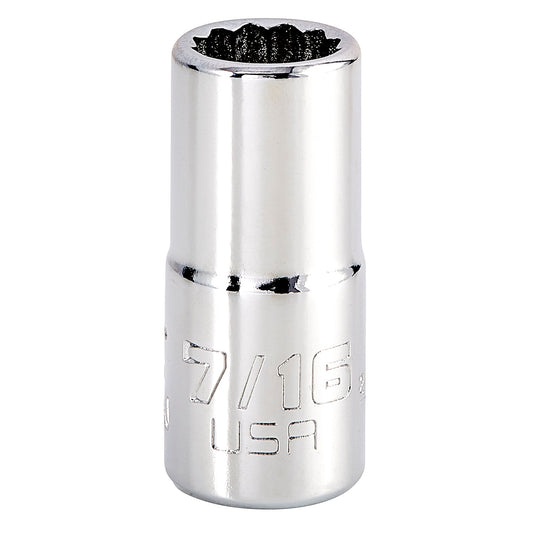 Proto Socket 3/8 Drive 7/16 12-Point Intm J5214N