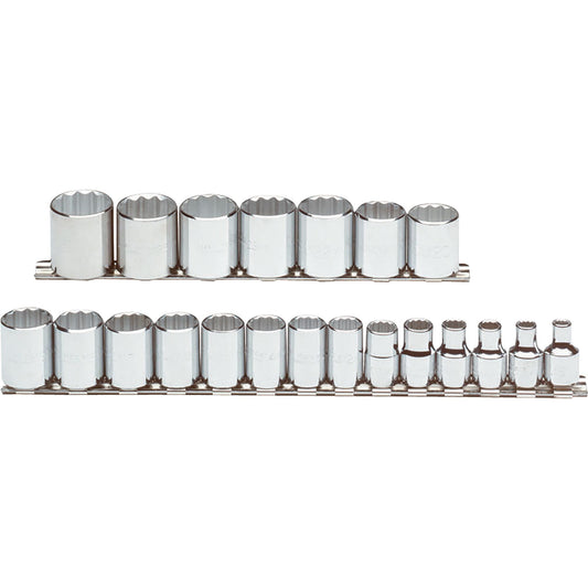 Proto J52215 — 3/8 in. Drive 12-Point Metric Socket Set (21 pc.) J52215
