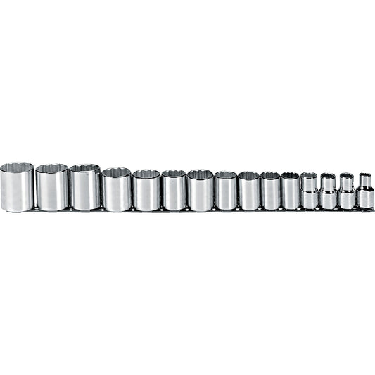 Proto J54114 — 1/2 in. Drive 12-Point Set Socket (15 pc.) J54114