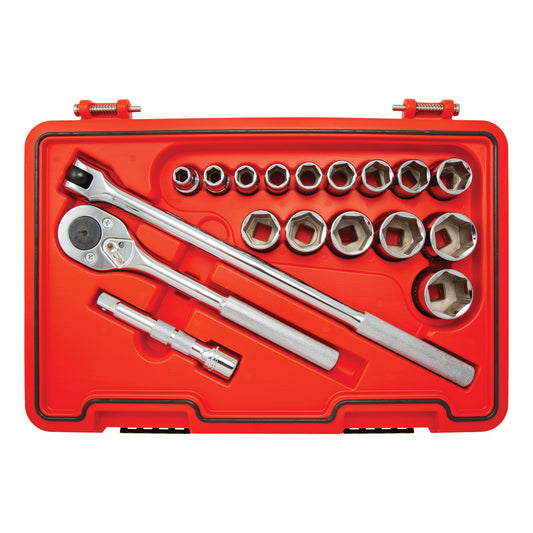 Proto 1/2 in. Drive 6-Point Socket Set (18 pc.) J54118S