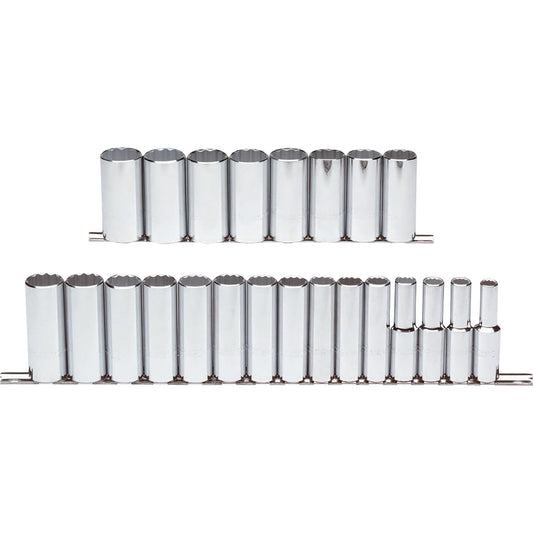 Proto J54201 — 1/2 in. Drive 12-Point Metric Deep Socket Set (23 pc.) J54201