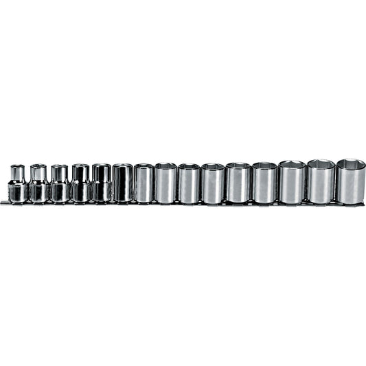 Proto J54205 — 1/2 in. Drive 6-Point Metric Socket Set (15 pc.) J54205