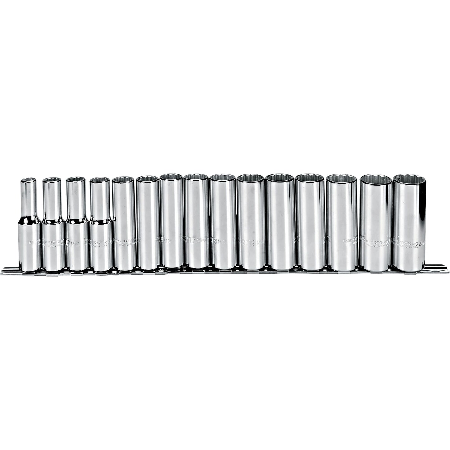 Proto J54207 — 1/2 in. Drive 12-Point Metric Deep Socket Set (15 pc.) J54207