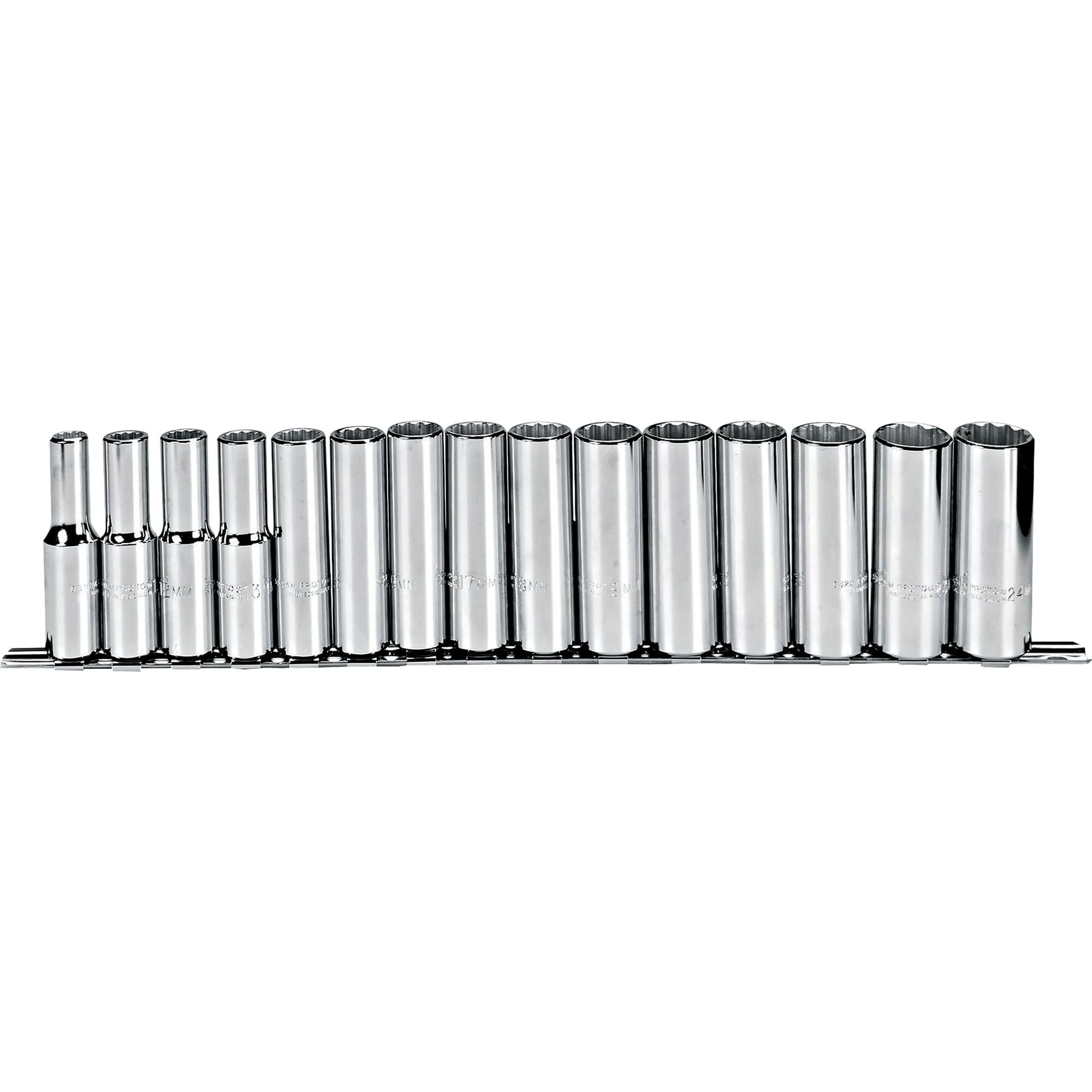 Proto J54207 — 1/2 in. Drive 12-Point Metric Deep Socket Set (15 pc.) J54207