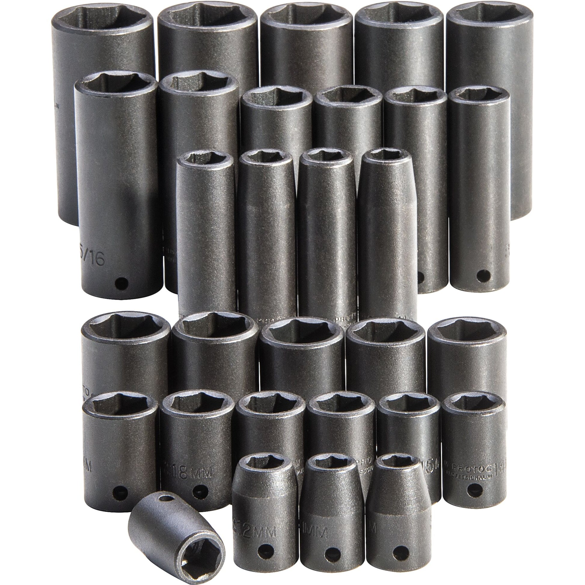 Proto J54215 — 1/2 in. Drive Impact Socket Set (30 pc.) J54215