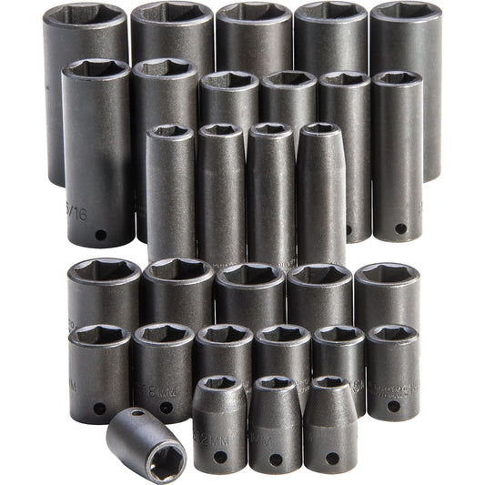 Proto J54215 — 1/2 in. Drive Impact Socket Set (30 pc.) J54215