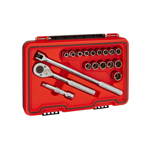 Proto J54218T — 1/2 in. Drive 12-Point Metric Socket Set (18 pc.) J54218T