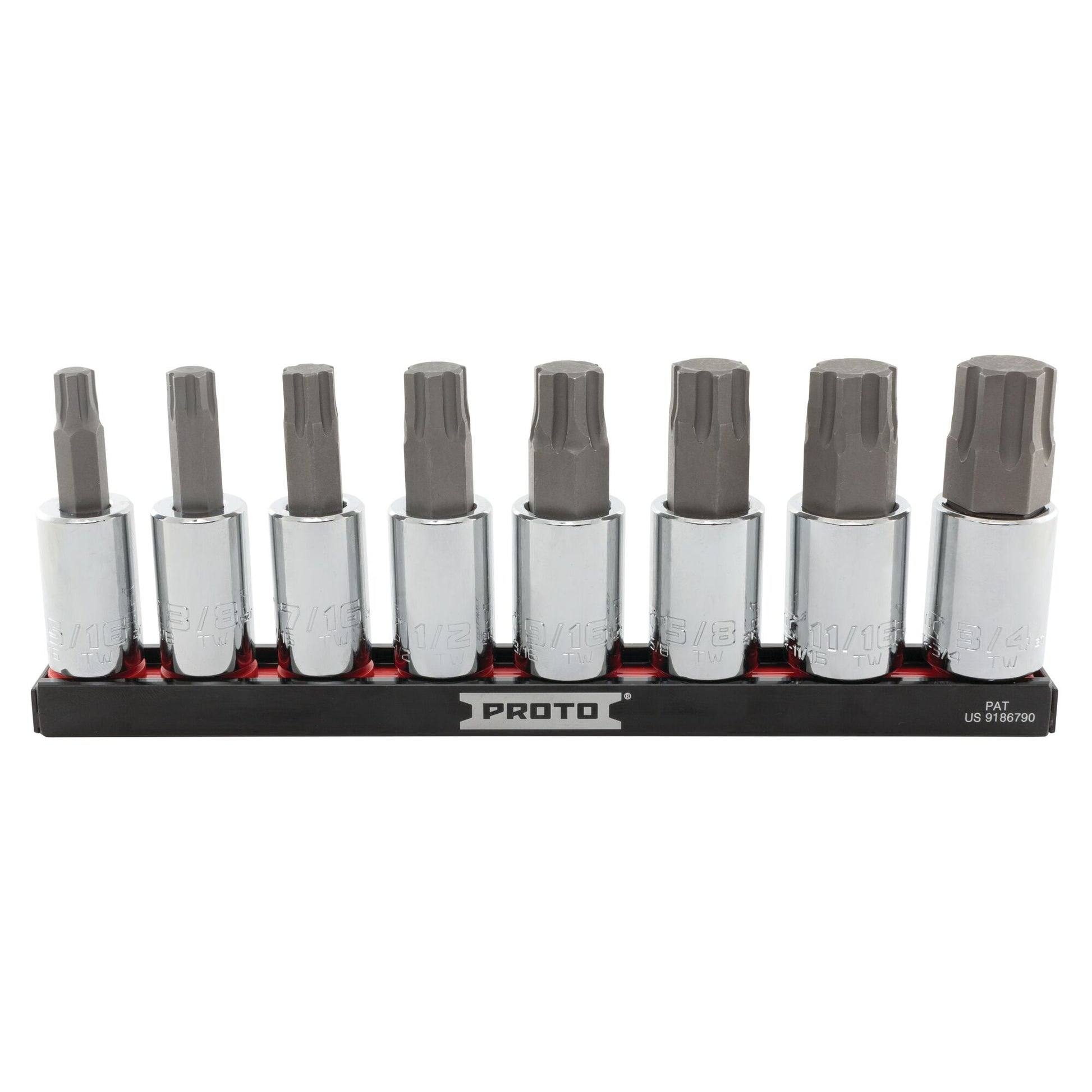 Proto J5441R8SAE — 1/2 in. Drive Advanced Hex Bit Socket Set (8 pc.) J5441R8SAE
